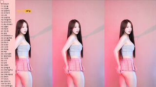 BJ유니나_테니스치마 팬티댄스 korean bj