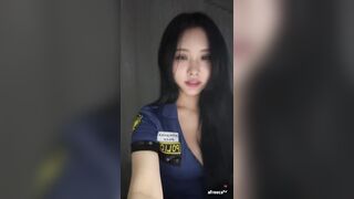폴리스 점프수트 BJㄱㅋ리 뒷고양이 자세 미션 korean bj 2