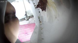 【最高画質トイレショット】大学寮シリーズ：排便アルバム - 15時間、女子学生200人以上 toilet 1 14-120526
