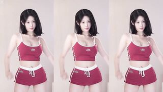 (한국야동) 빨간 나시티 돌핀팬츠 BJ 한갱 하이라이트 korean porn vip