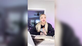 Asia Doll Grinds A Sex Machine After Studying OnlyFans